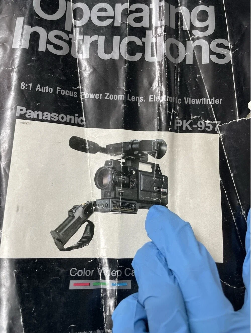 Vintage Panasonic PK-957 Newvicon Color Video Camera  Untested W/ Case & Instruc